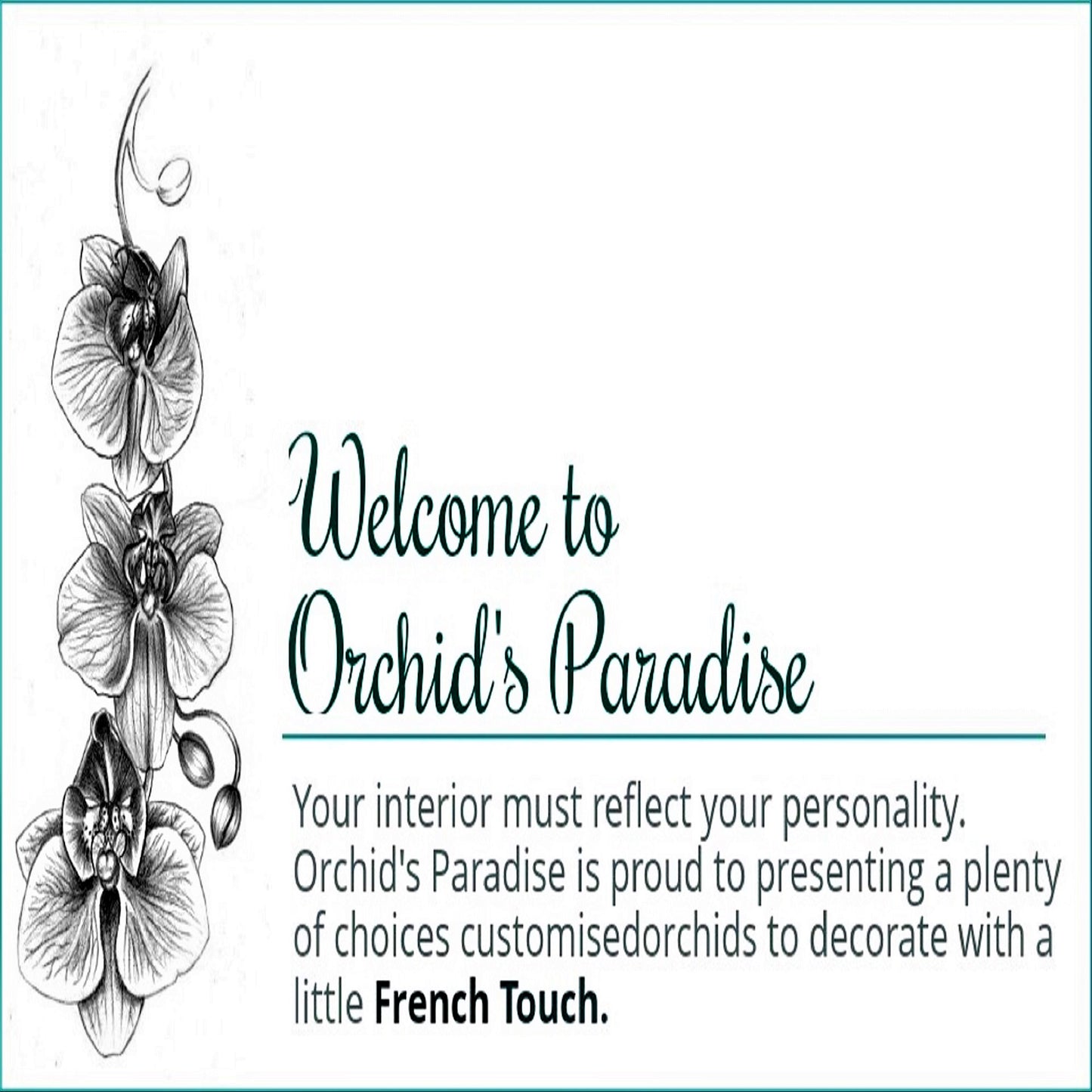 ARMAMI PARIS - White gold ceramic vase - artificial phalaenopsys real touch - luxury centerpiece for home decor refined